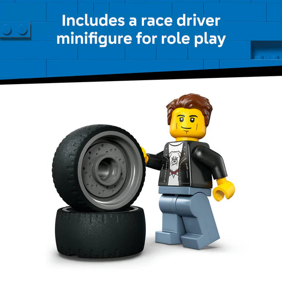 LEGO® City Hot Rod Race Car and Minifigure - 60485 - 81 Piece Building Set