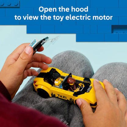 LEGO® City Yellow Taxi - Model Car Kit with 2 Minifigures - 60487 - 122 Piece Building Set