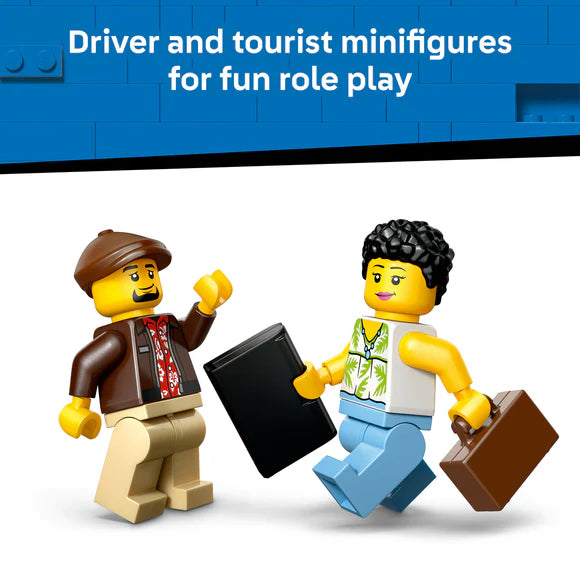 LEGO® City Yellow Taxi - Model Car Kit with 2 Minifigures - 60487 - 122 Piece Building Set