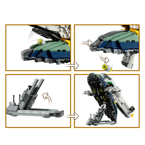LEGO® Star Wars: Attack of the Clones™ Jango Fett’s Starship Set - 75433 - 707 Piece Building Set