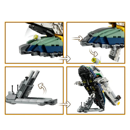 LEGO® Star Wars: Attack of the Clones™ Jango Fett’s Starship Set - 75433 - 707 Piece Building Set