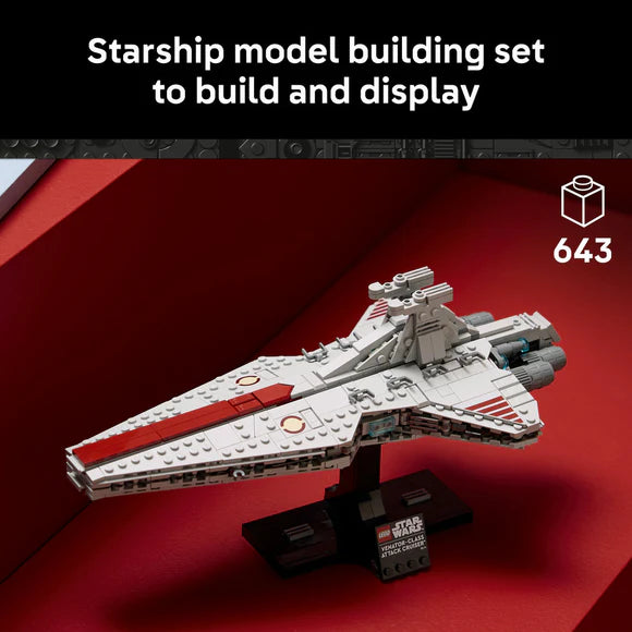 LEGO® Star Wars™ Venator-Class Attack Cruiser™ Model Building Set - 75441 - 643 Piece Building Set