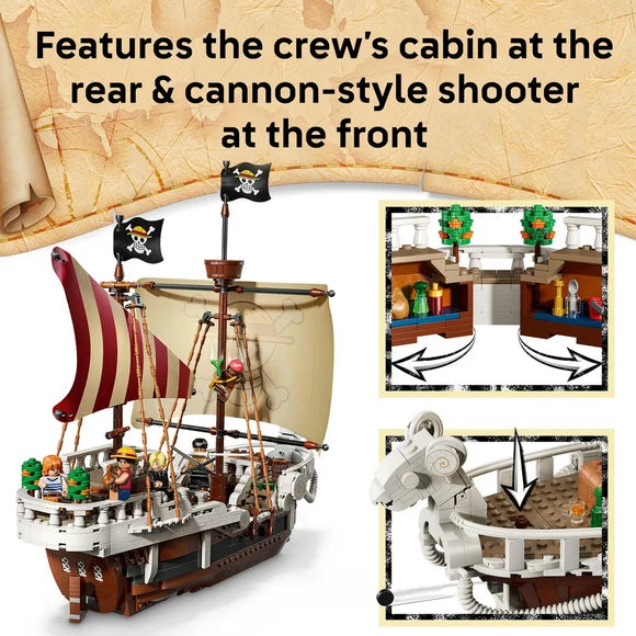 LEGO® ONE PIECE The Going Merry Pirate Ship - 75639 - 1376 Piece Building Set