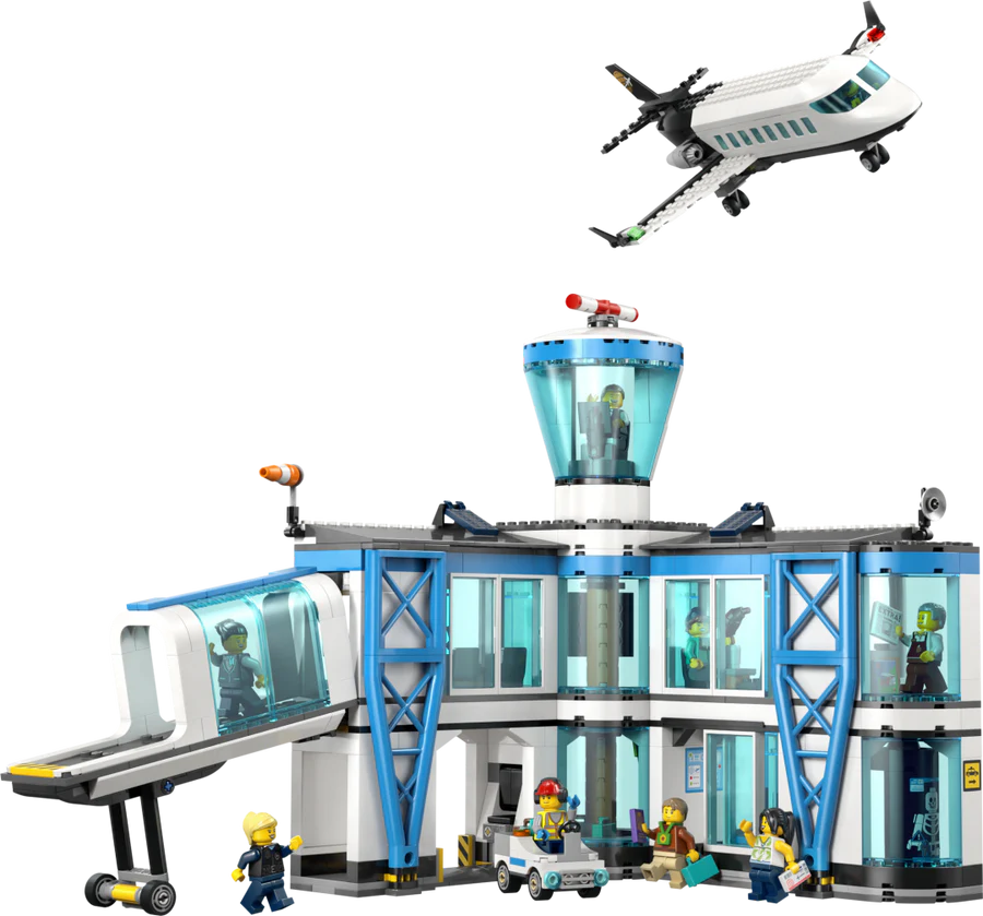 LEGO® City Airport with Airplane — 60502 — 887 Piece Building Set