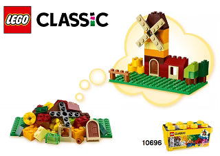 LEGO® Classic Medium Creative Brick Box 10696 – 484 Piece Creative Building Set