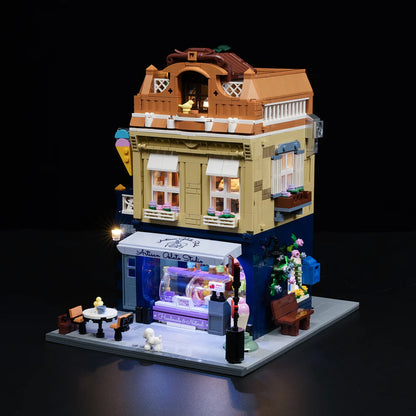 Lumibricks® | Funwhole® Gelato Store — Modular City Ice Cream Shop — F9078 — 1948 Piece Building Set