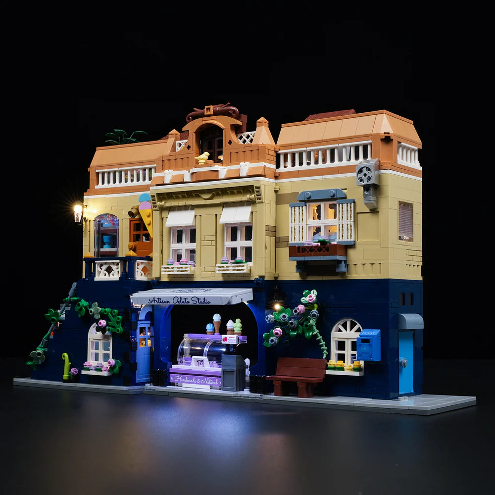 Lumibricks® | Funwhole® Gelato Store — Modular City Ice Cream Shop — F9078 — 1948 Piece Building Set