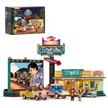 Lumibricks® Night Glow Drive-In Theater — Modular Building with LED Lights — L9081 — 1760 Piece Building Set