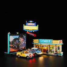Lumibricks® Night Glow Drive-In Theater — Modular Building with LED Lights — L9081 — 1760 Piece Building Set