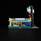 Lumibricks® Night Glow Drive-In Theater — Modular Building with LED Lights — L9081 — 1760 Piece Building Set
