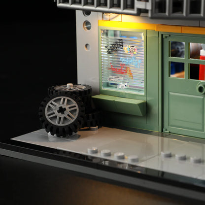 Lumibricks® Street MOD Garage — Street Fusion Modular Car Modification Shop with LED Lights — L9088 — 1935 Piece Building Set