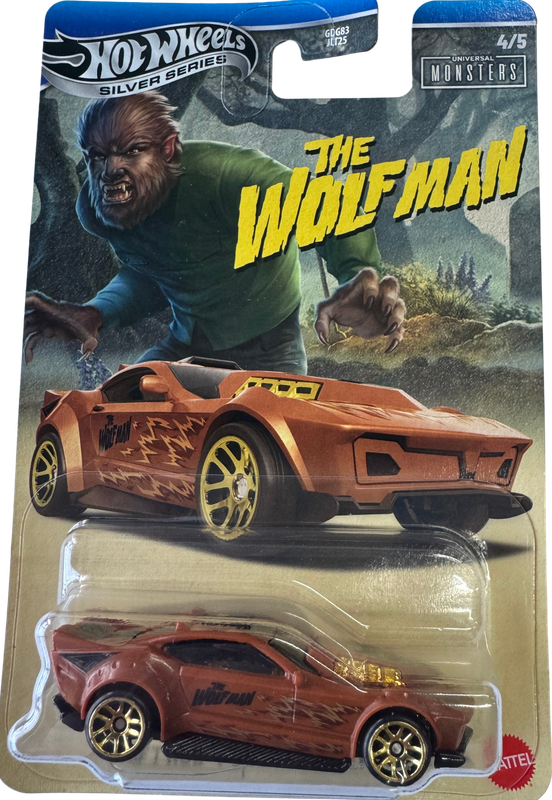Hot Wheels© - Monsters - The WolfMan - Silver Series - 55 Chevy Panel Van - 4/5