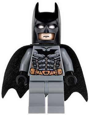 LEGO® Minifigure - Batman I - Batman - Dark Bluish Gray Suit, Black Mask - bat024