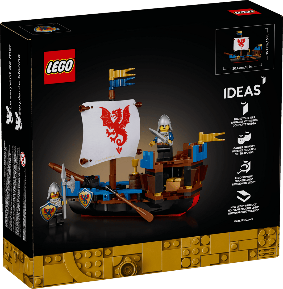 LEGO® Ideas - Sea Serpent - 40912 - 241 Piece Building Set