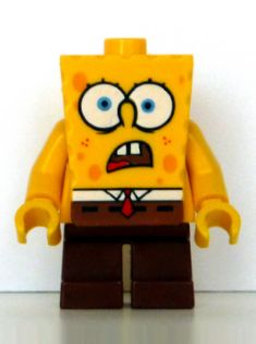 LEGO® Minifigure - SpongeBob SquarePants™ - SpongeBob - Shocked Look - bob007