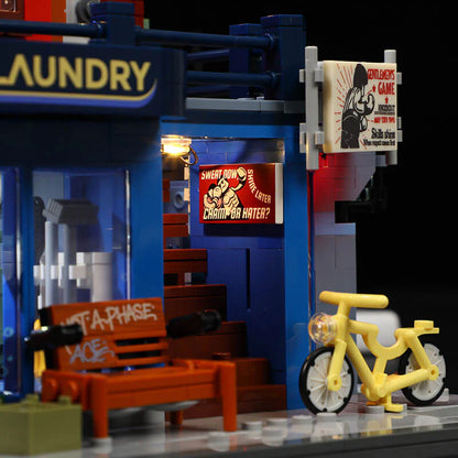 Lumibricks® Street Fusion Boxing Club — Modular City Building with LED Lights — 19009 — 3036 Piece Building Set