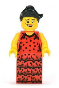 LEGO® Minifigure - CMF Series 6 - Flamenco Dancer - col086