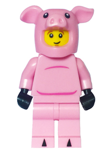 LEGO® Minifigure - CMF Series 12 - Piggy Guy with Apple Accessory - col192