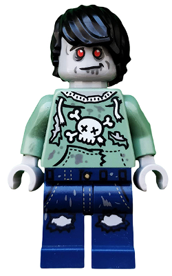 LEGO® Minifigure - Exclusive CMF - Zombie Skateboarder with Skateboard - col227
