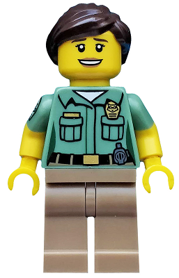 LEGO® Minifigure - CMF Series 15 - Animal Catcher with Catch Net and Skunk Accessories - col235