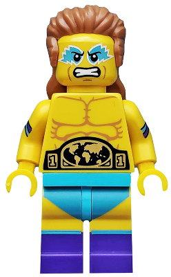 LEGO® Minifigure - CMF Series 15 - Wrestling Champion with Trophy Accessory - col241