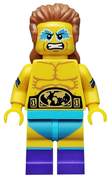 LEGO® Minifigure - CMF Series 15 - Wrestling Champion with Trophy Accessory - col241
