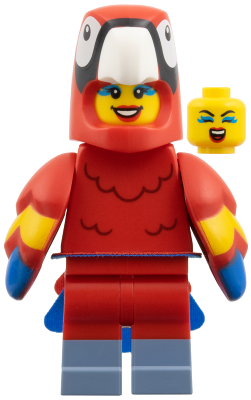 LEGO® Minifigure - CMF - Series 28 - Parrot Costume Fan - col472