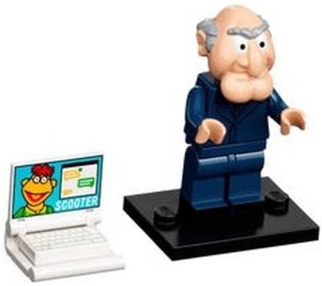 LEGO® Minifigure - The Muppets CMF Series - Statler with Stand and Accessories - coltm10
