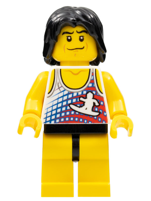 LEGO® Minifigure - Town: City: Harbour - Wind Surfer - cty0237