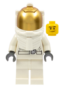 LEGO® Minifigure - Town: City - Astronaut, White Legs, Underwater Helmet, Visor - cty0384