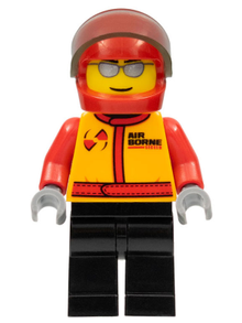 LEGO® Minifigure - Town: City: Airport - Stunt Pilot, Airborne Spoilers - cty0423