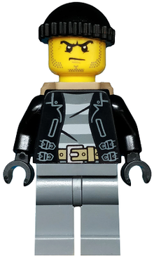LEGO® Minifigure - Town: City: Police - City Officer, Zipper Jacket and Badge, Prison Island Police Chief - cty0633