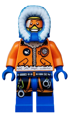LEGO® Minifigure - Town: City: Arctic - Arctic Explorer, Male with Orange Goggles - cty0492