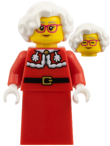 LEGO® Minifigure - Holidays: Christmas - Mrs. Claus - Red Jacket, Plain Skirt - hol376