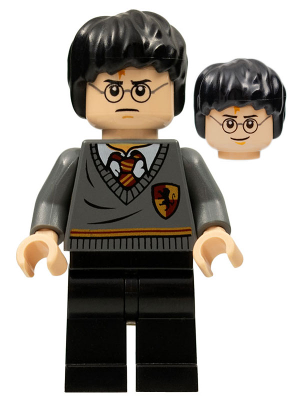 LEGO® Minifigure - Harry Potter - Harry Potter - Gryffindor Stripe and Shield Torso, Black Legs - hp094