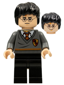 LEGO® Minifigure - Harry Potter - Harry Potter - Gryffindor Stripe and Shield Torso, Black Legs - hp094