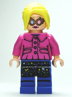 LEGO® Minifigure - Harry Potter - Luna Lovegood - Dark Pink Jacket, Ponytail - hp103