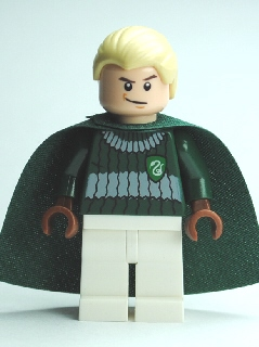 LEGO® Minifigure - Harry Potter - Draco Malfoy - Dark Green and White Quidditch Uniform - hp108