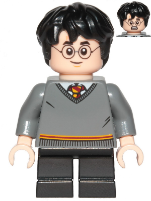 LEGO® Minifigure - Harry Potter - Harry Potter - Gryffindor Sweater, Black Short Legs - hp150