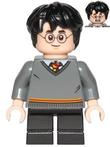 LEGO® Minifigure - Harry Potter - Harry Potter - Gryffindor Sweater, Black Short Legs - hp150