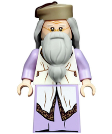 LEGO® Minifigure - Harry Potter™: Goblet of Fire - Albus Dumbledore - Lavender Robe, Dark Tan Hat - hp190