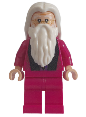 LEGO® Minifigure - Harry Potter™ - Albus Dumbledore - Magenta Robe, Plain Legs - hp350