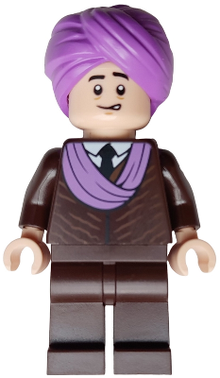 LEGO® Minifigure - Harry Potter: Sorcerer's Stone - Professor Quirinus Quirrell - Dark Brown Robe, Medium Lavender Turban - hp480