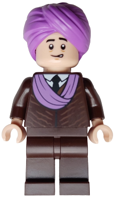 LEGO® Minifigure - Harry Potter: Sorcerer's Stone - Professor Quirinus Quirrell - Dark Brown Robe, Medium Lavender Turban - hp480