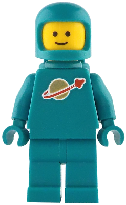LEGO® Minifigure - Classic Space - Dark Turquoise Astronaut with Air Tanks & Updated Helmet - idea227