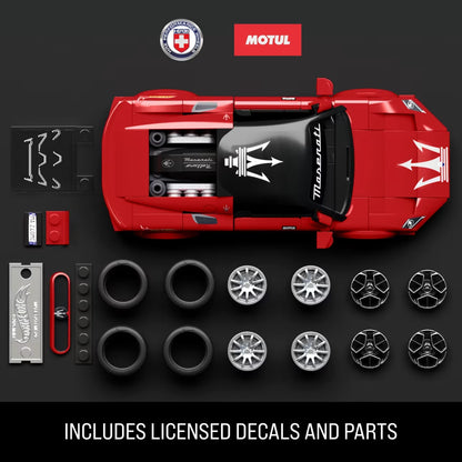 MATTEL BRICK SHOP™ Hot Wheels® Maserati MC20 - 1:32 Scale - JFR90 - 250 Piece Building Set