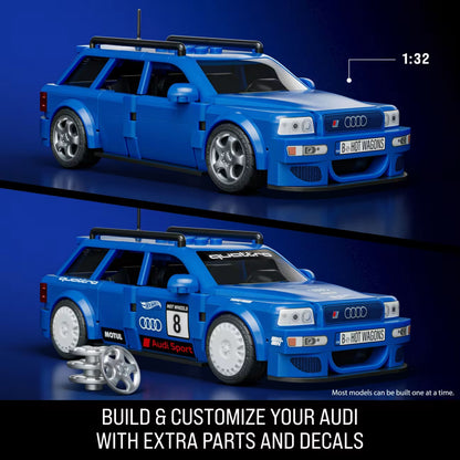 MATTEL BRICK SHOP™ Hot Wheels® Audi RS2 Avant - 253 Piece Building Set - 1:32 scale