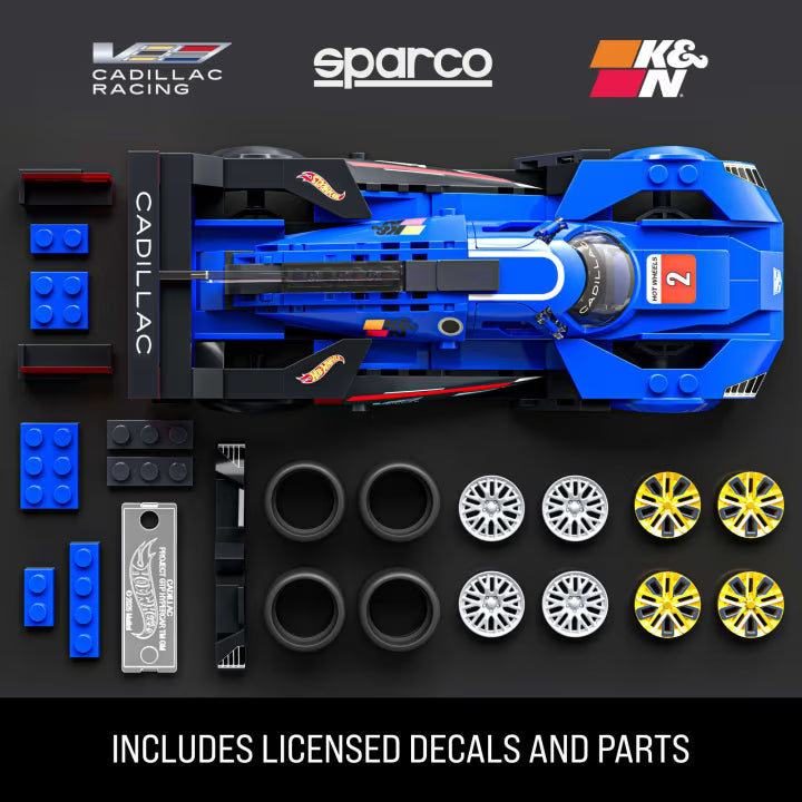 MATTEL BRICK SHOP™ Hot Wheels® Cadillac Project GTP Hypercar - 236 Piece Building Set - 1:32 scale