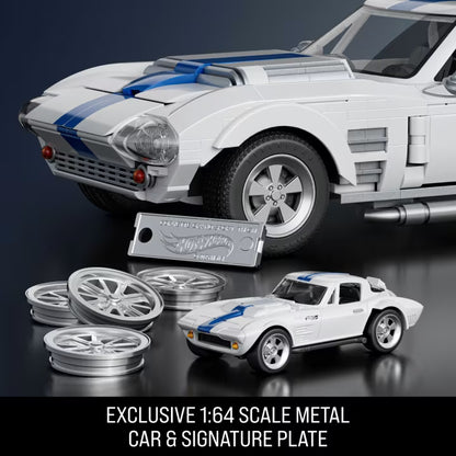 MATTEL BRICK SHOP™ Hot Wheels® Corvette Grand Sport - 918 Piece Building Set - 1:16 scale