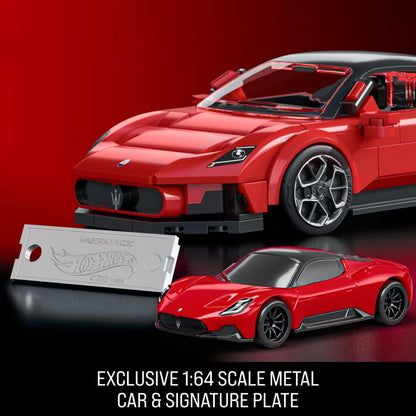 MATTEL BRICK SHOP™ Hot Wheels® Maserati MC20 - 1:32 Scale - JFR90 - 250 Piece Building Set